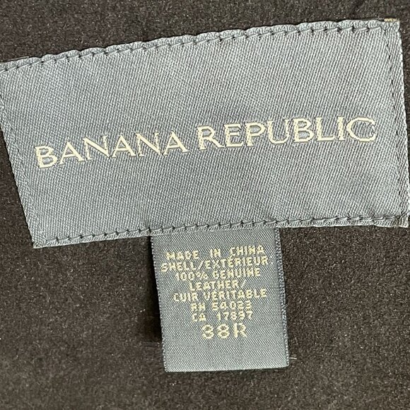 NEW Banana Republic Mens 38R Black Suede Leather Blazer Jacket Single Breasted - Picture 2 of 9